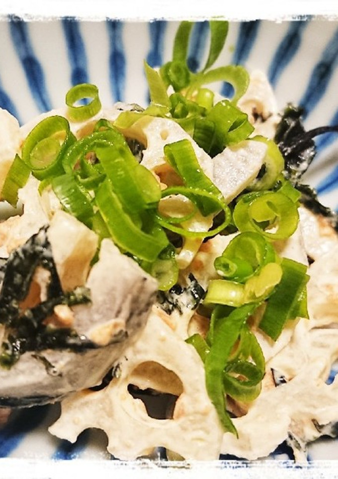れんこんの鮭フレークと刻み海苔和え-レシピのメイン写真