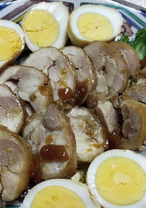 我が家ご馳走 蜂蜜チキンロール♪-レシピのメイン写真