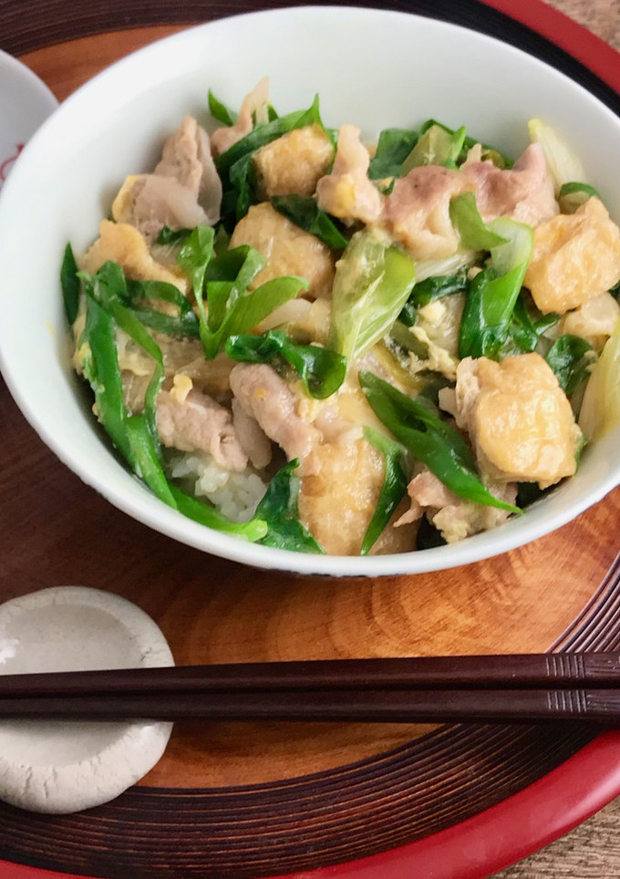 九条ねぎのきつね丼風-レシピのメイン写真