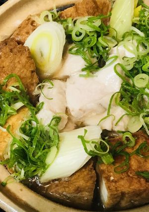 鶏肉と根菜＆厚揚げのめんつゆうどん鍋-レシピのメイン写真
