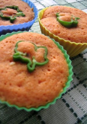花丸❀　レンジで野菜ジュース蒸しパン-レシピのメイン写真