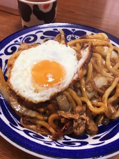 鍋の残り野菜で。焼うどん-レシピのメイン写真
