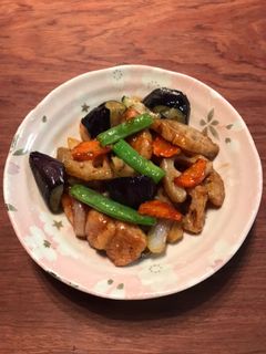 鶏と根菜とあるもの野菜の黒酢あん-レシピのメイン写真