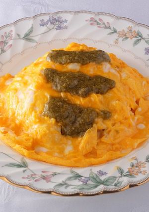 赤こんにゃくによる新食感オムライス-レシピのメイン写真