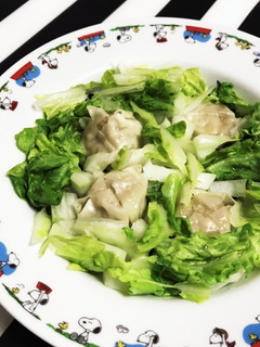 冷凍焼売 白菜 ワカメの簡単レンジ蒸し-レシピのメイン写真