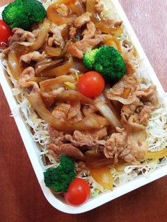 お弁当(2/20)豚丼-レシピのメイン写真