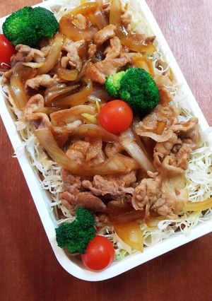 お弁当(2/20)豚丼-レシピのメイン写真