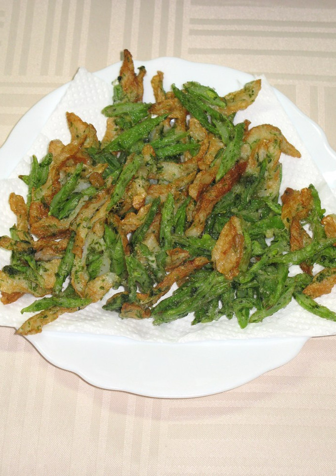 インゲン豆とちくわの磯辺揚げ-レシピのメイン写真