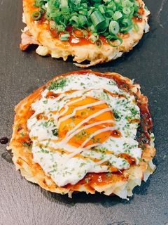 ふわふわ玉子のせお好み焼き(シニア向け)-レシピのメイン写真
