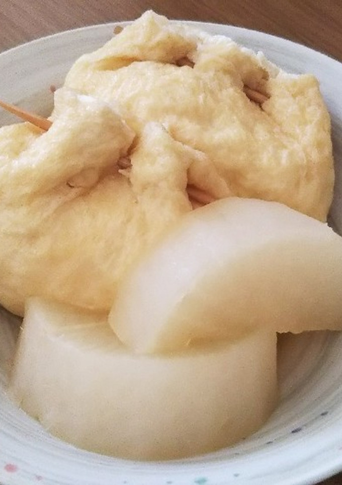 簡単大根と卵巾着の煮物-レシピのメイン写真
