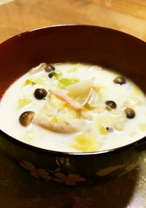 とろとろキャベツの牛乳スープ-レシピのメイン写真