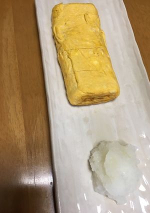 出汁巻き玉子風の卵焼き☆大根おろしが◎-レシピのメイン写真