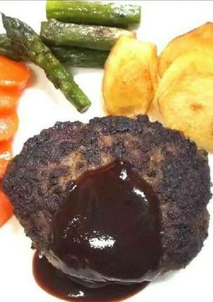 ハンバーグ-レシピのメイン写真