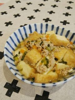 厚揚げのそぼろ煮-レシピのメイン写真