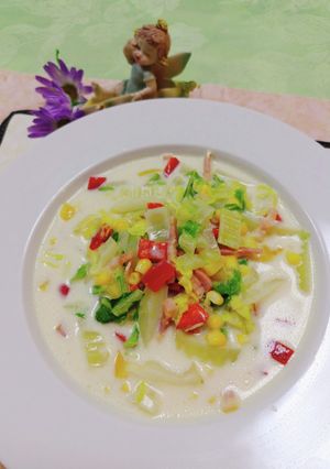 白菜とベーコンのミルクスープ-レシピのメイン写真