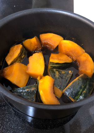 レンチンで簡単にカット♪かぼちゃの煮物-レシピのメイン写真