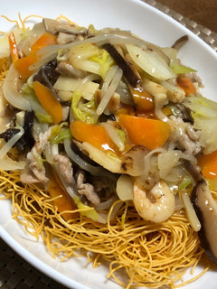 野菜たっぷり皿うどん-レシピのメイン写真