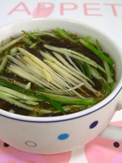 もずく&きゅうりdeさっぱり冷たいスープ-レシピのメイン写真