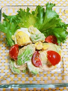 アボカドと茹で卵のオーロラソース和え-レシピのメイン写真