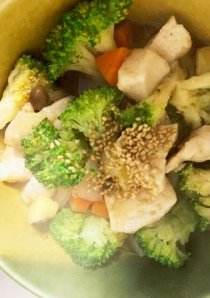 全てレンジ胸肉根菜のトンテキソース蒸し煮-レシピのメイン写真