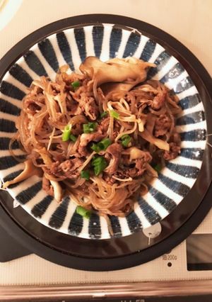 糸こんにゃくと牛肉の中華炒め-レシピのメイン写真