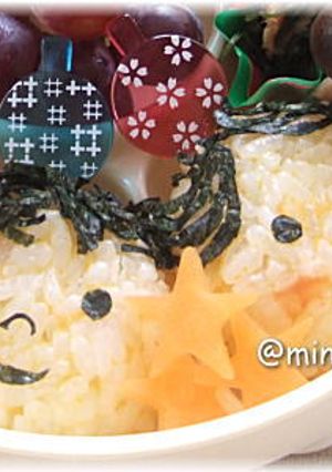 彦星＆織姫　七夕：キャラ弁-レシピのメイン写真