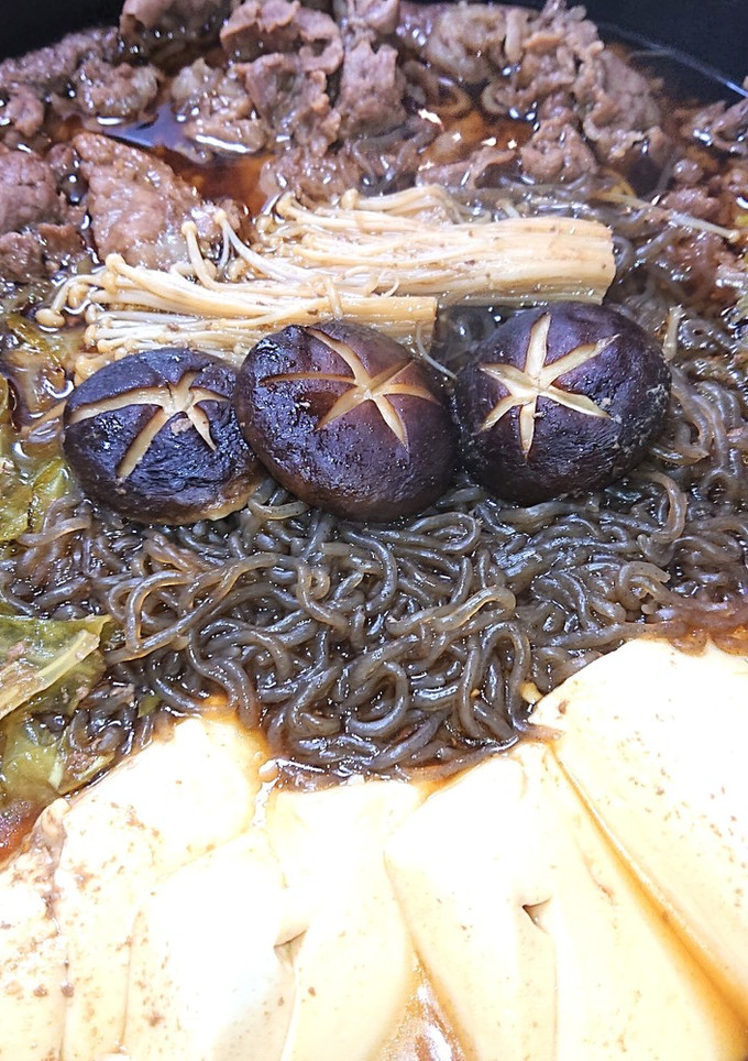 切って煮るだけ簡単すき焼き-レシピのメイン写真