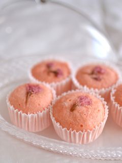 春スイーツにさくら蒸しパン-レシピのメイン写真