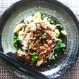 菜の花の納豆ちらし♪サラダ風