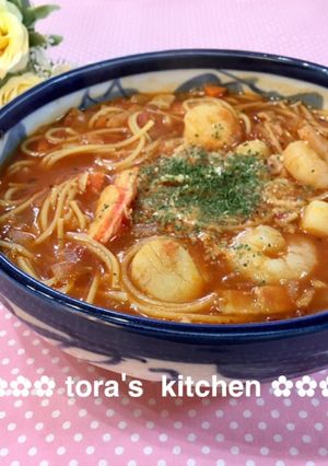 目指せ☘️辛ウマ真夜中のスパゲティ-レシピのメイン写真