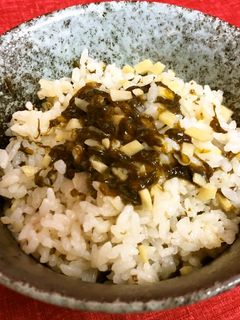 ワカメと新生姜の炊き込みご飯-レシピのメイン写真