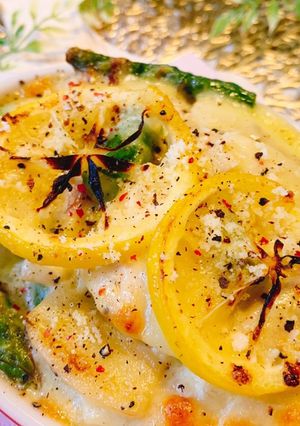 お洒落♪ささみのレモンクリームチーズ焼き-レシピのメイン写真