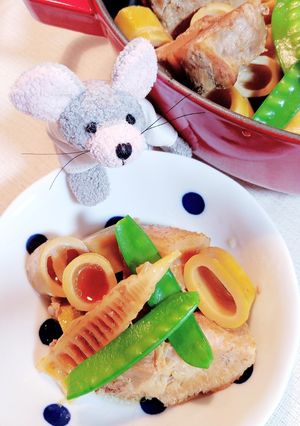 破竹と豚肉の煮物-レシピのメイン写真