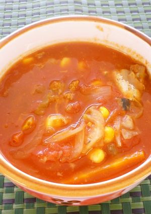 さば缶トマトスープ-レシピのメイン写真