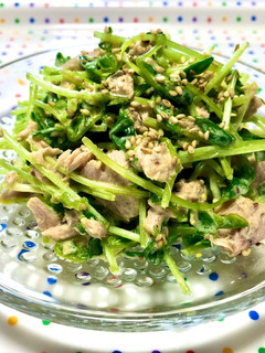 香ばし♪豆苗とツナの胡麻マヨサラダ*簡単-レシピのメイン写真