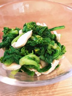 超簡単☆菜の花のサラダチキン和え-レシピのメイン写真
