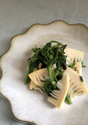 菜の花と筍のペペロンチーノ風-レシピのメイン写真