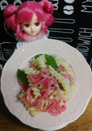 リカちゃん♡スナップエンドウマカロニサラ-レシピのメイン写真