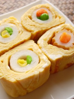 彩りキレイなちくわの卵焼き-レシピのメイン写真