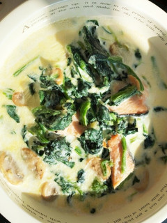 鮭とほうれん草のミルク煮-レシピのメイン写真