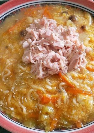 サッポロ一番醤油ラーメンで酸辣湯風-レシピのメイン写真