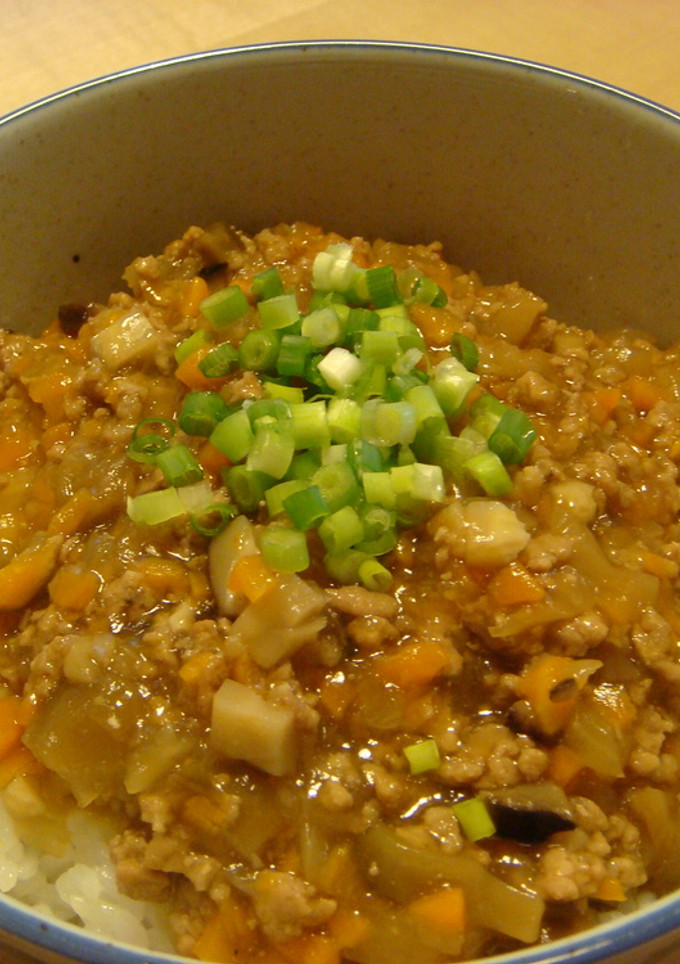 野菜たっぷり♪豚ひき肉の中華風とろみ丼-レシピのメイン写真