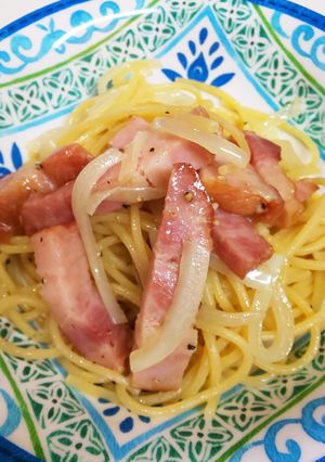 マヨソテーのシンプルパスタ-レシピのメイン写真