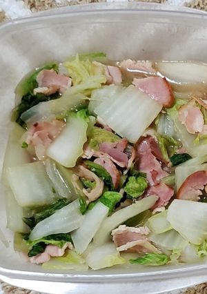 超簡単!白菜とベーコンの中華風うま煮-レシピのメイン写真