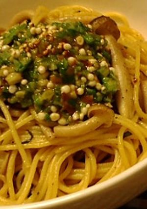大葉香るｵｸﾗのﾊﾞﾀｰ醤油ﾊﾟｽﾀ-レシピのメイン写真