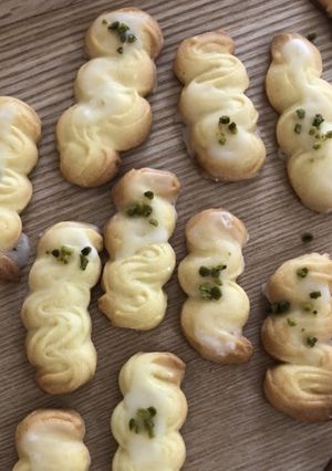 爽やかレモンアイシングの絞り出しクッキー-レシピのメイン写真