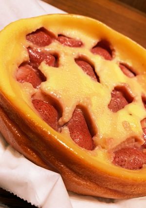 炊飯器で簡単いちごのクラフティ♪-レシピのメイン写真