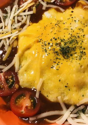 レトルト●蜂蜜玉子焼＆白ごまごはんカレー-レシピのメイン写真
