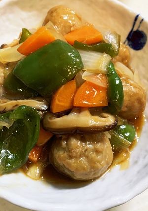 業務スーパー肉団子のミツカン酢豚-レシピのメイン写真