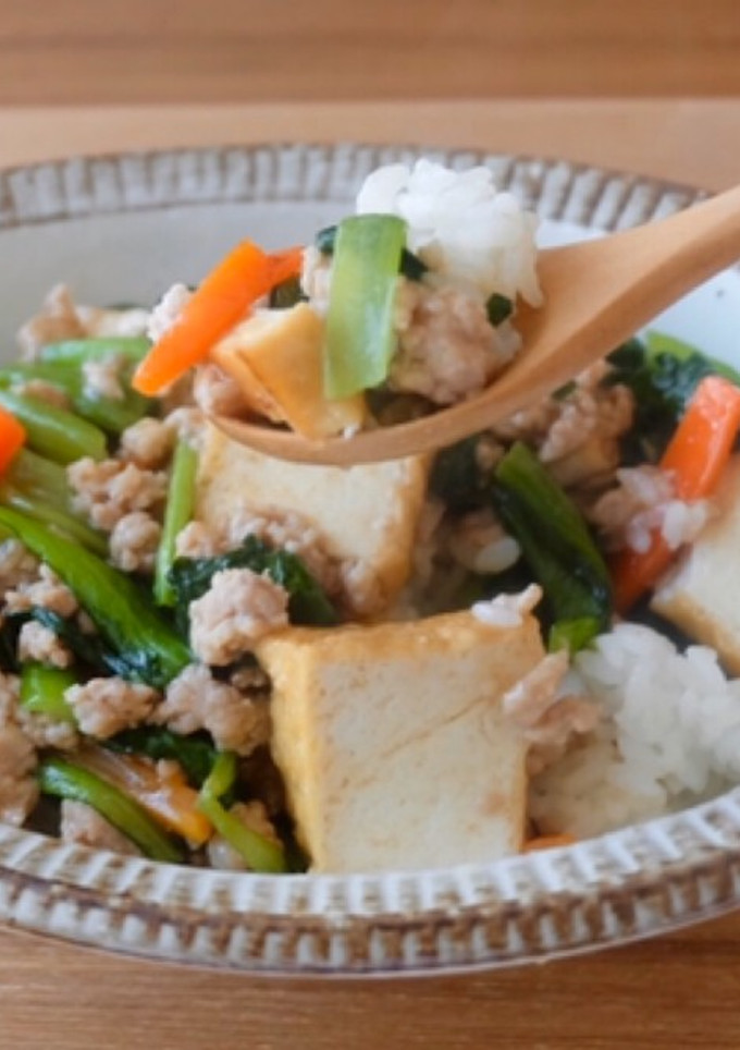 厚揚げと野菜のとろみあん丼-レシピのメイン写真